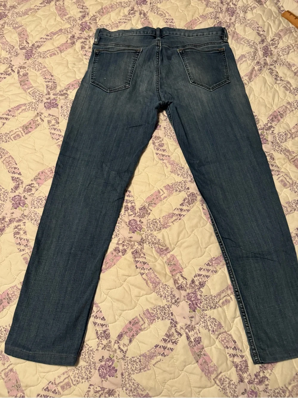 Banana Republic Dark Blue Straight-Leg Jeans